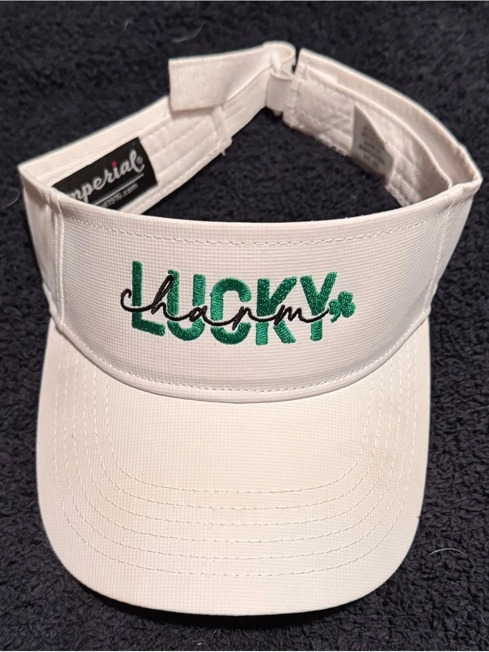 Women’s White Visor with 